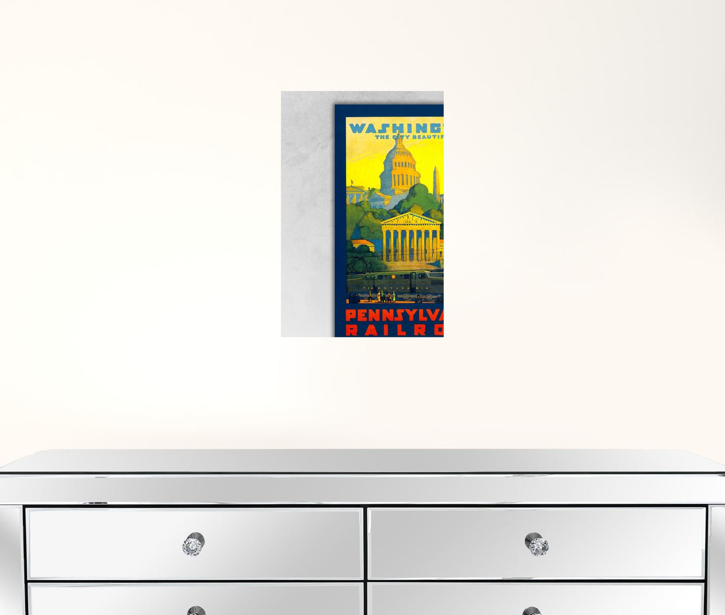 Washington Dc Vintage Travel Unframed Print Wall Art