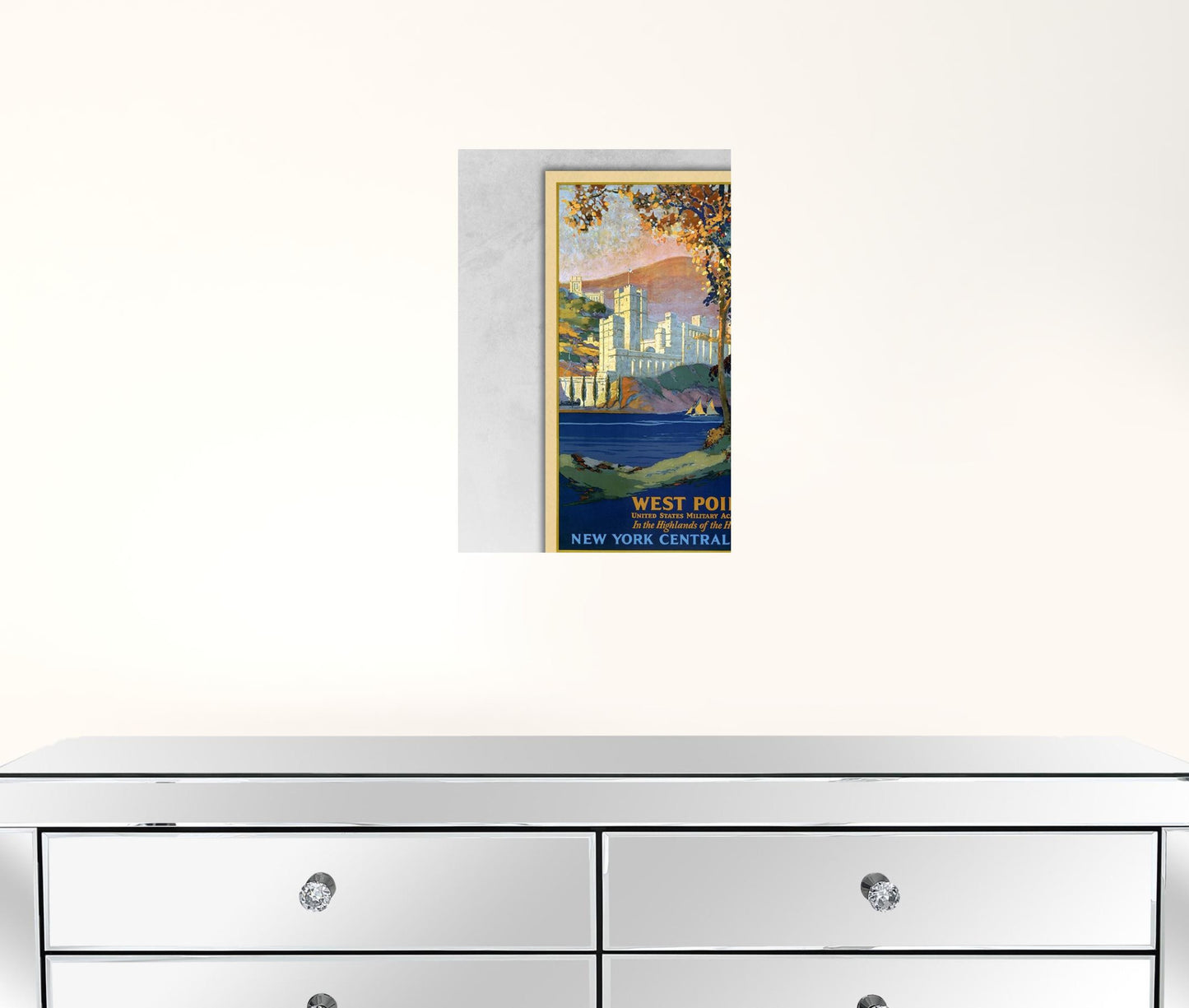 West Point New York Vintage Travel Unframed Print Wall Art
