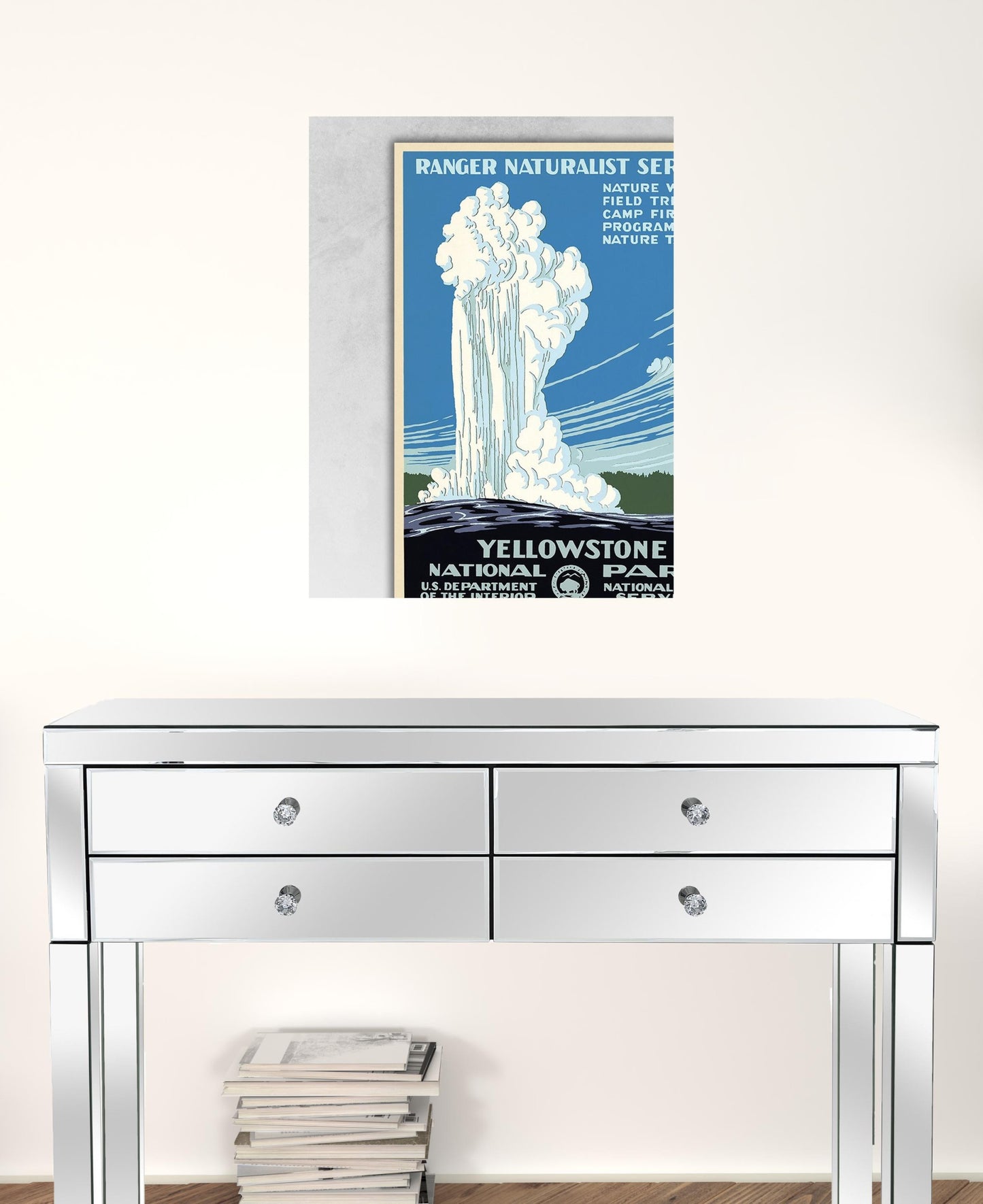 36" x 48" Yellowstone National Park c1938 Vintage Travel Poster Wall Art