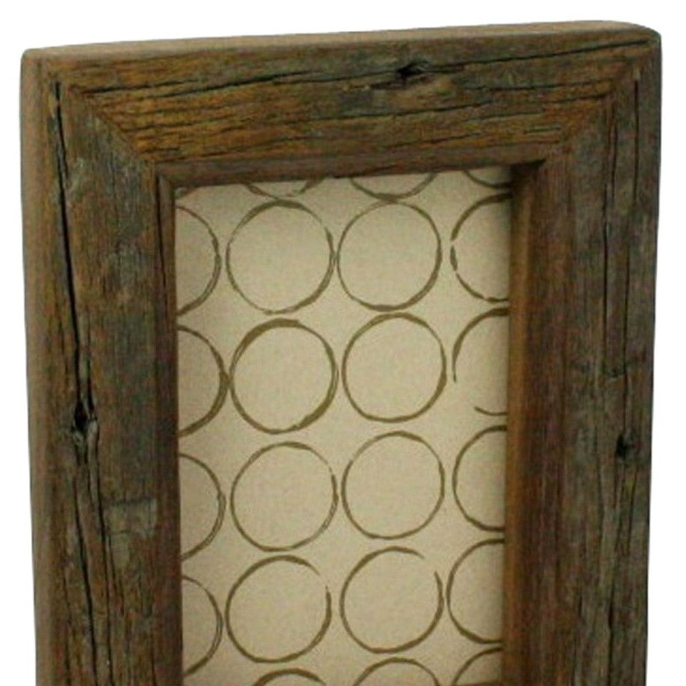 4" x 6" Wood Brown Tabletop Picture Frame