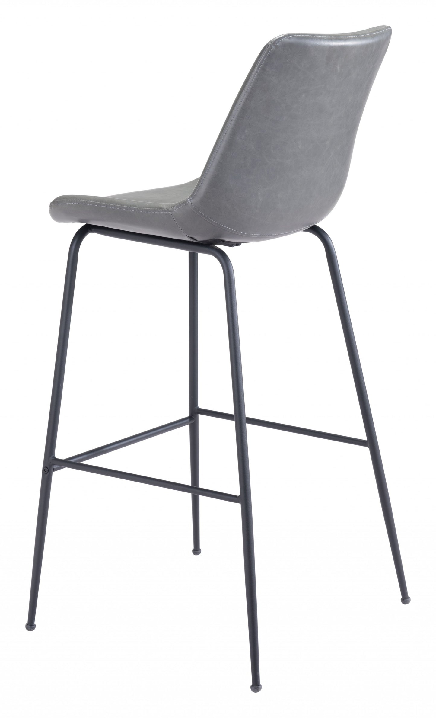 Gray and Black Bar Chair