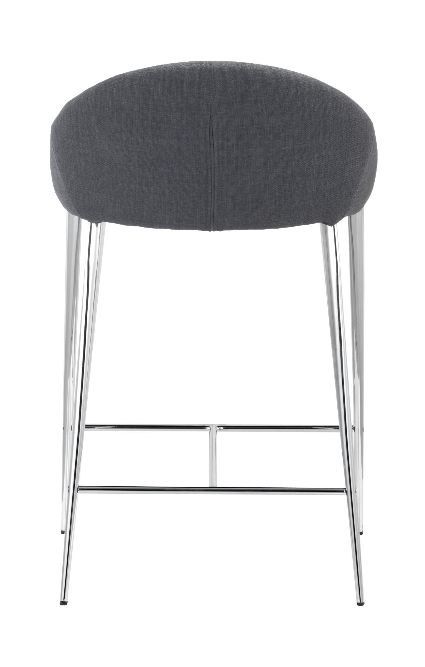 Set Of Two 30" Graphite Low Back Chairs With Footrest