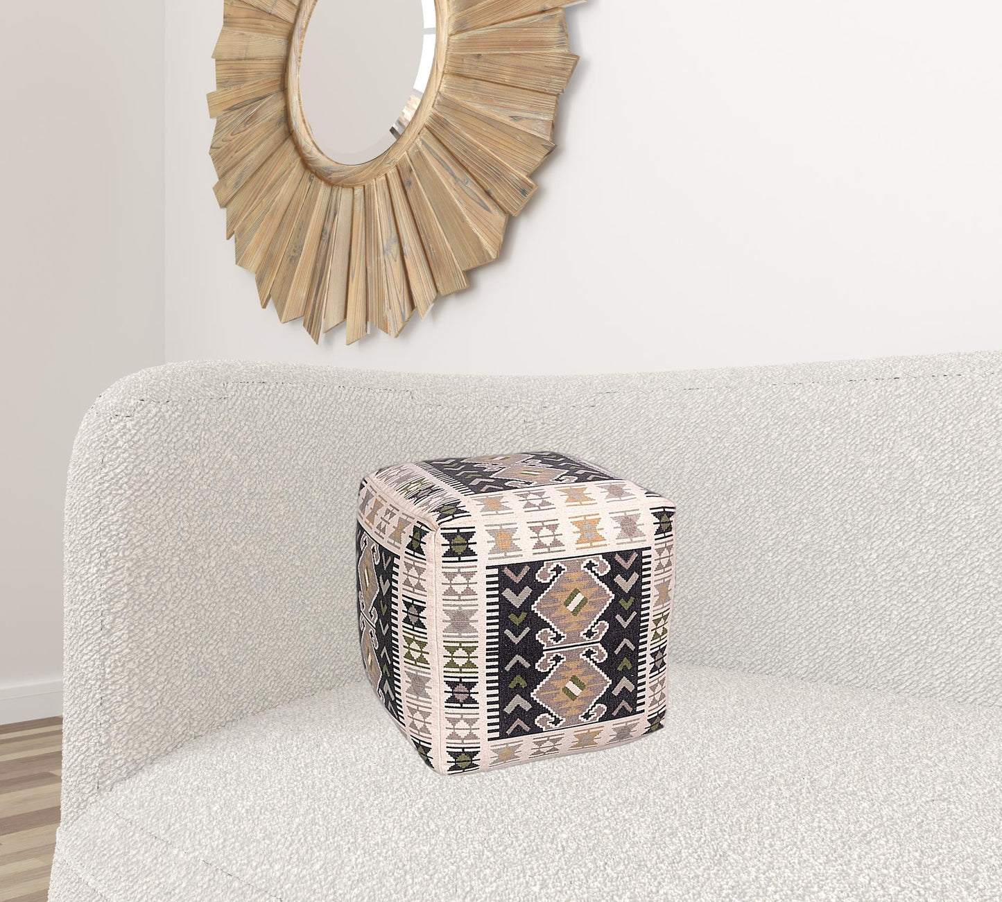 17" X 17" Abstract Polyester Blown Seam Pillow