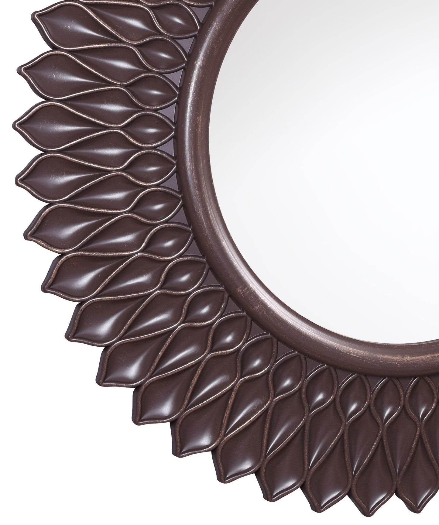 Bronze Round Accent Mirror