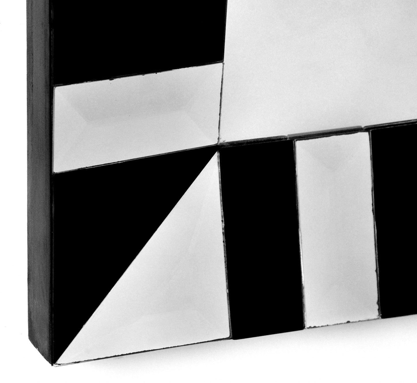 Black Rectangle Accent Glass Mirror