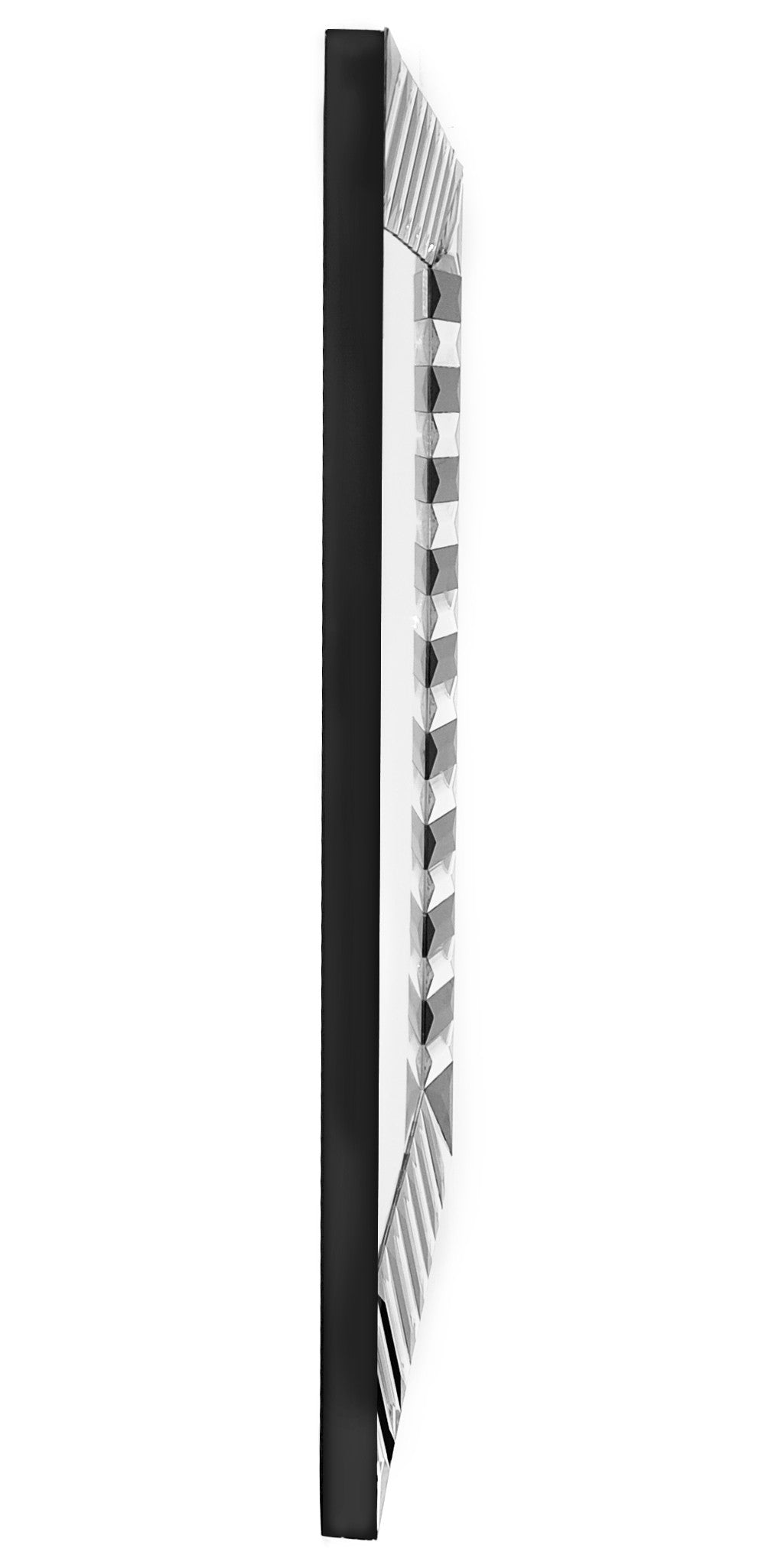 Black Rectangle Accent Glass Mirror