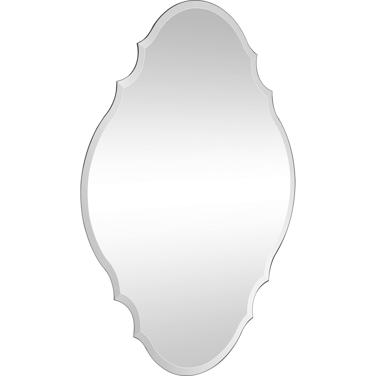 Silver Novelty Accent Glass Mirror