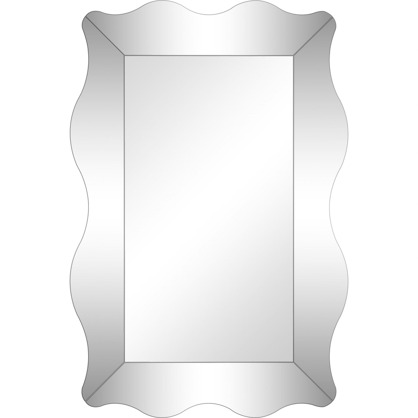 Clear Novelty Accent Glass Mirror