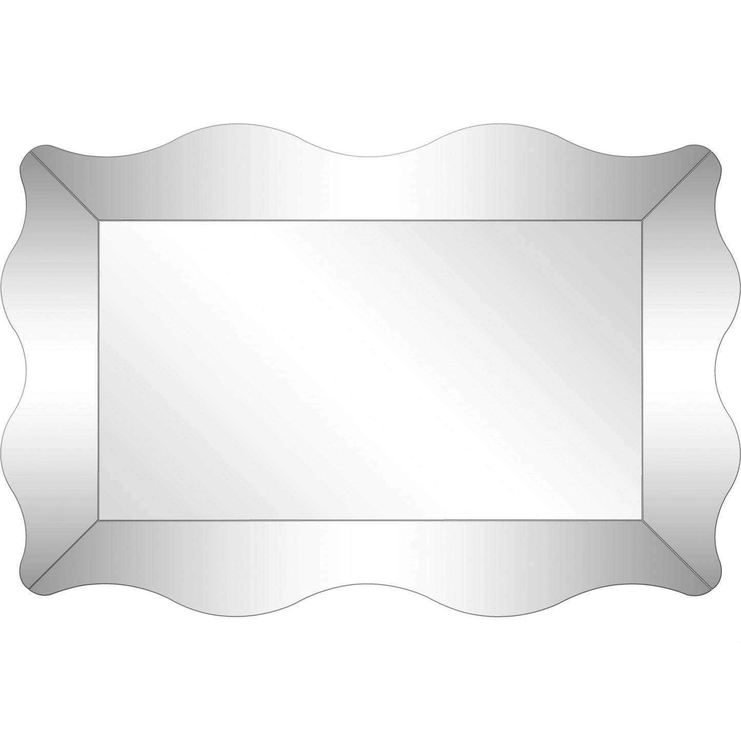 Clear Novelty Accent Glass Mirror