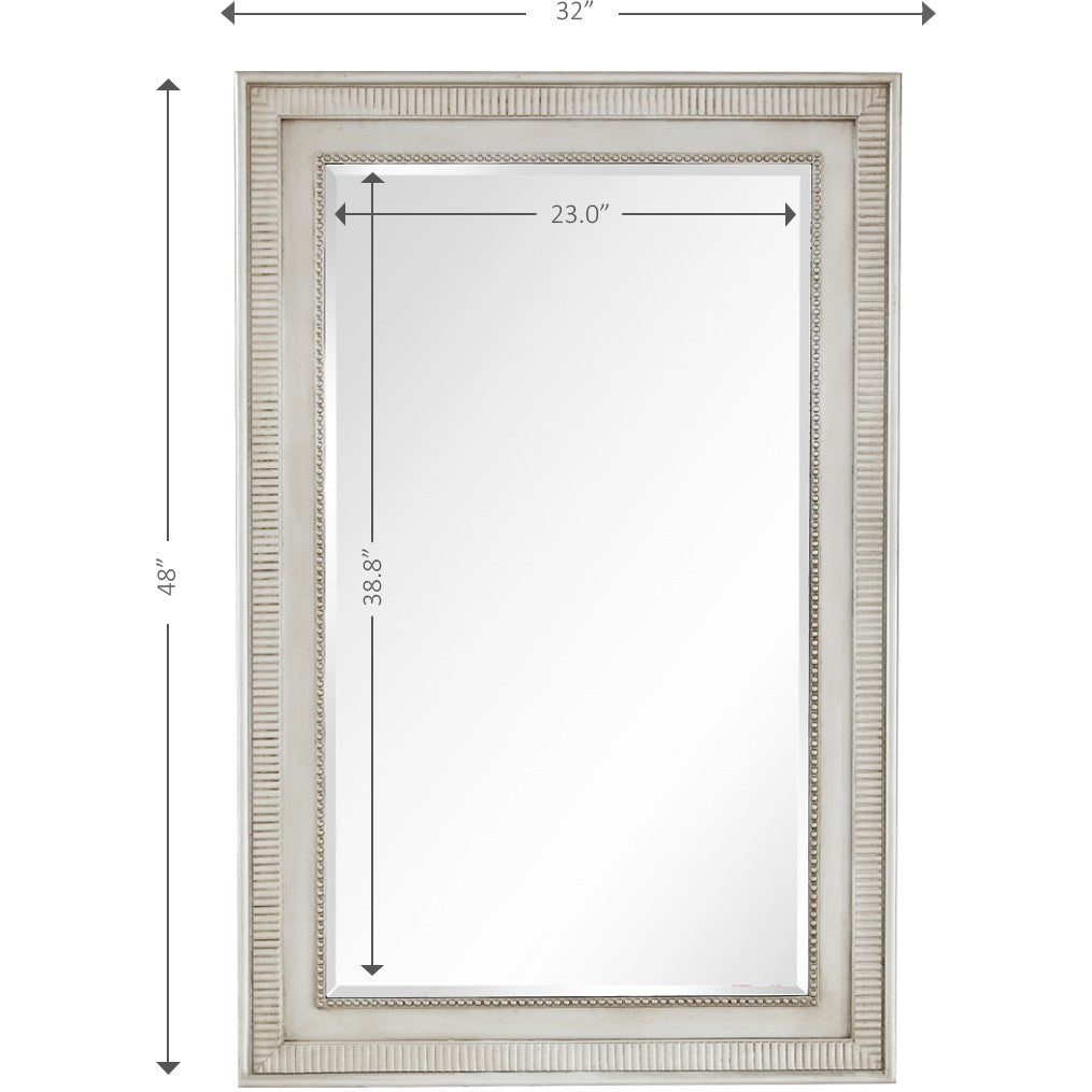 Antiqued Silver Finish Mirror