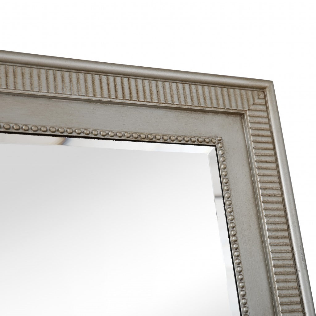 Antiqued Silver Finish Mirror