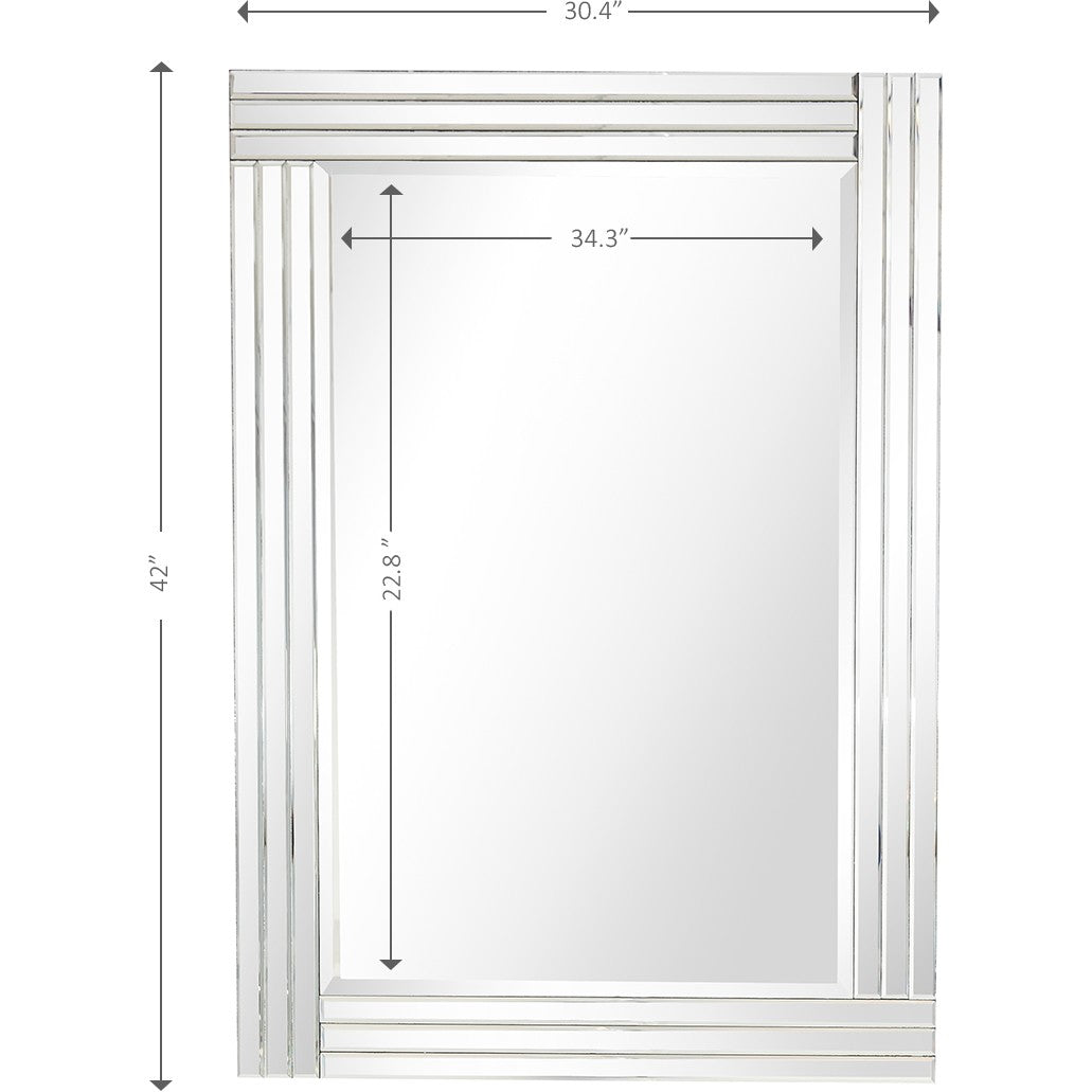 Clear Glass Wall Mirror