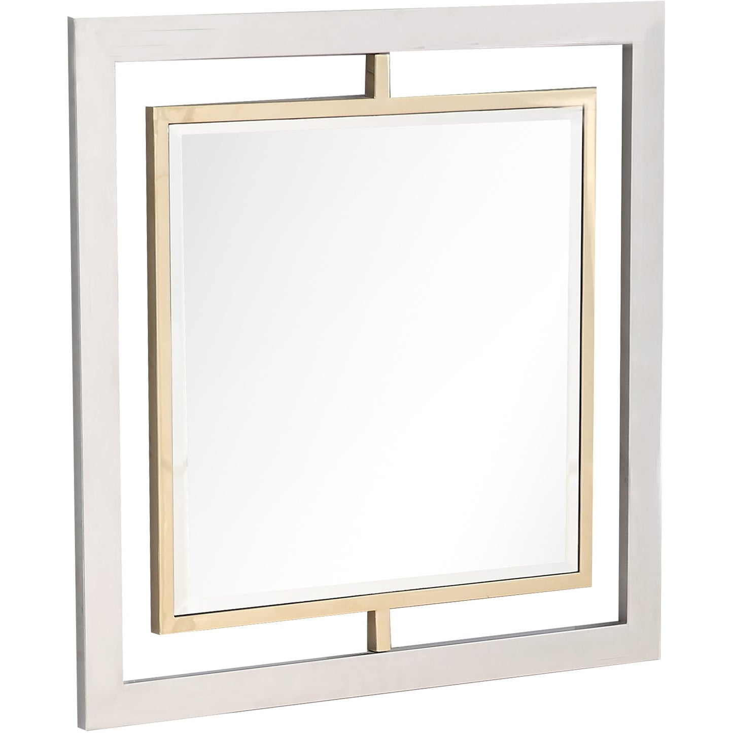 Antiqued Gold Finish Mirror