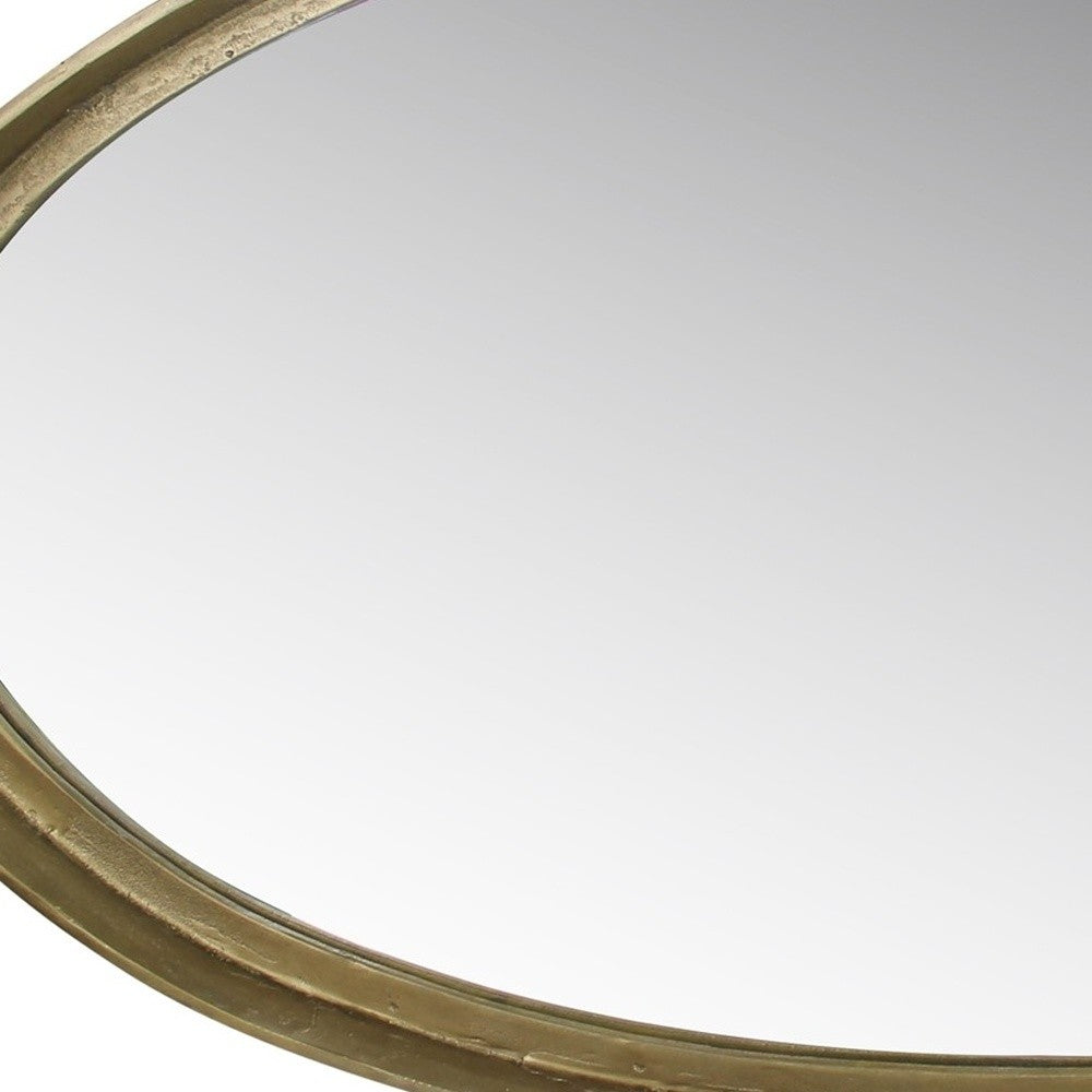 Gold Framed Oval Mirror
