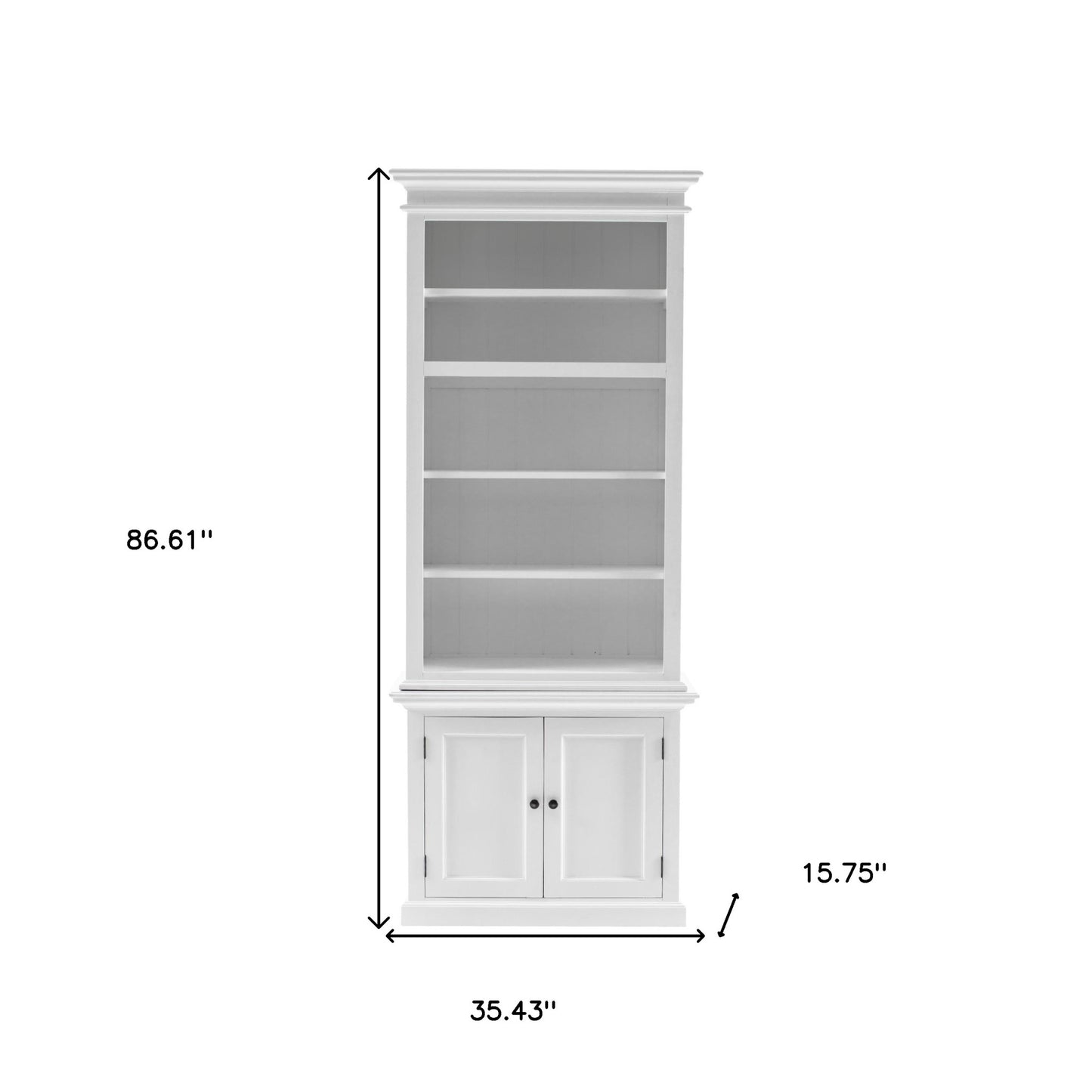 Classic White Single Bay Hutch Unit