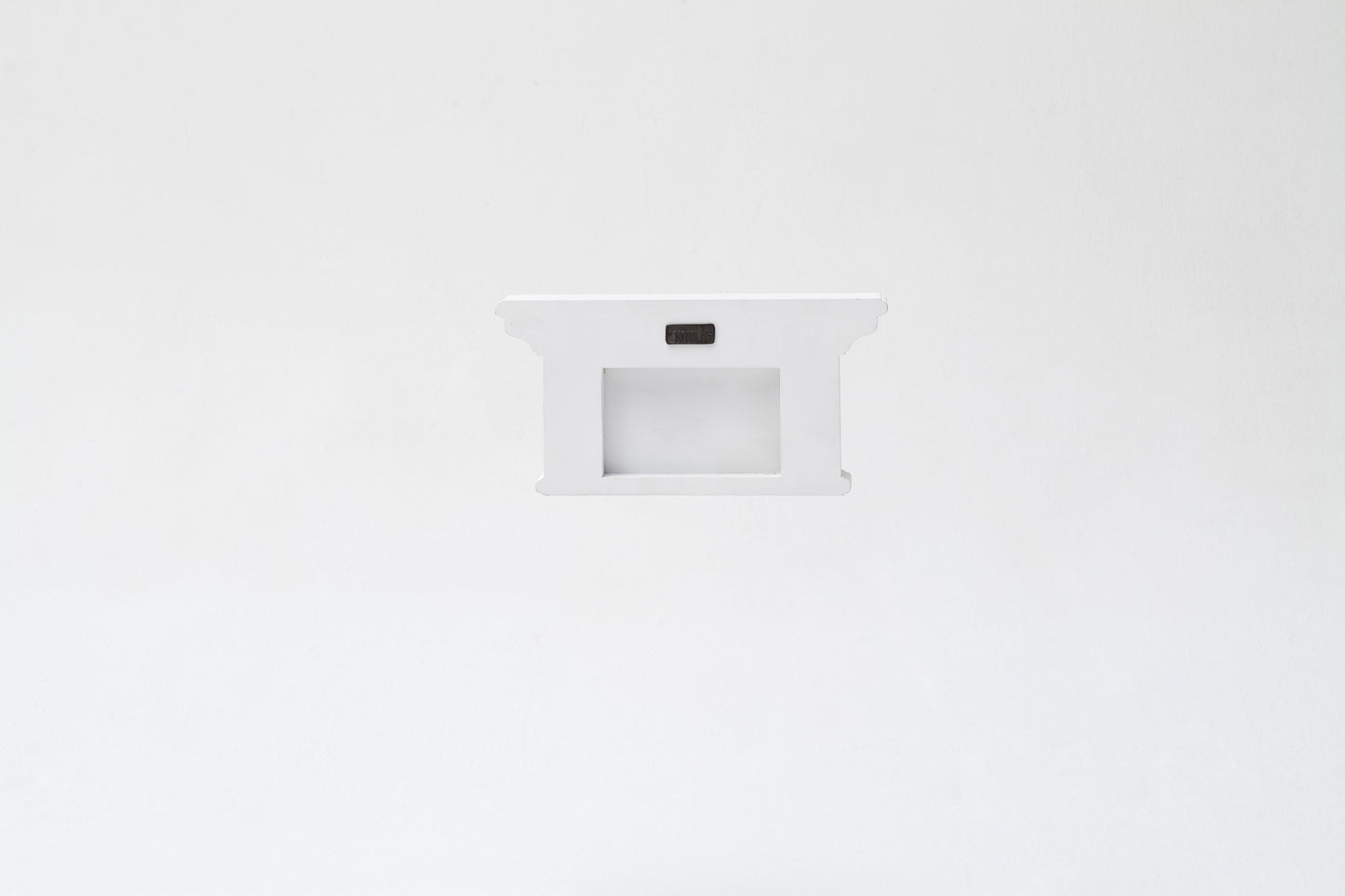 Classic White Two Hook Hanging Coat Rack