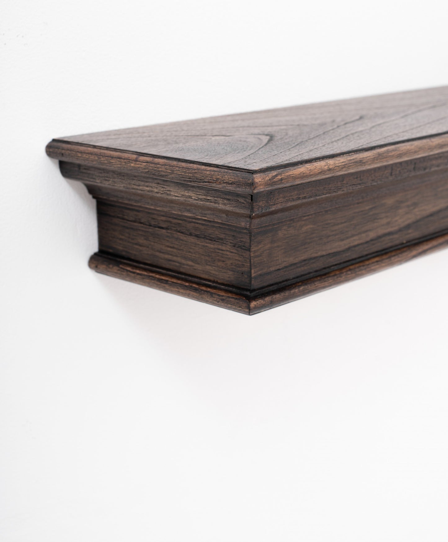 32" Black Wash Floating Wall Shelf