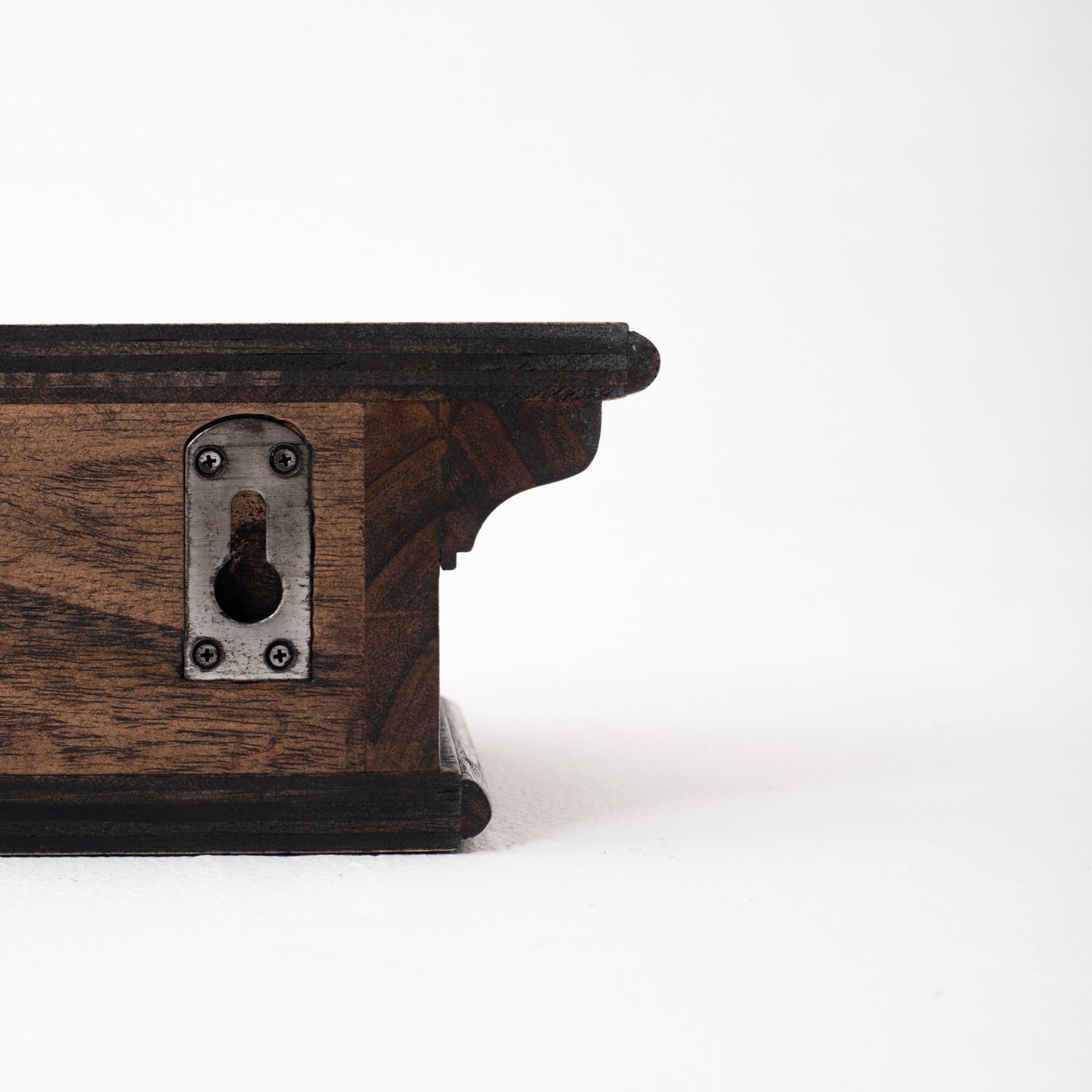 32" Black Wash Floating Wall Shelf