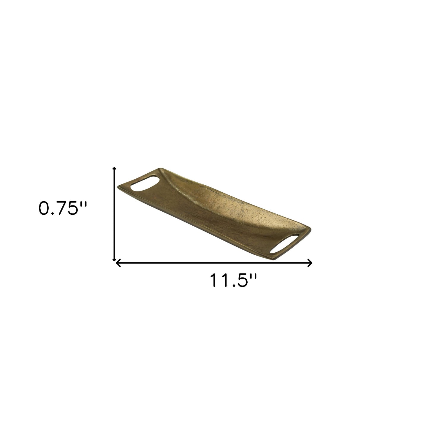 Petite Gold Metal Boat Shaped Tray