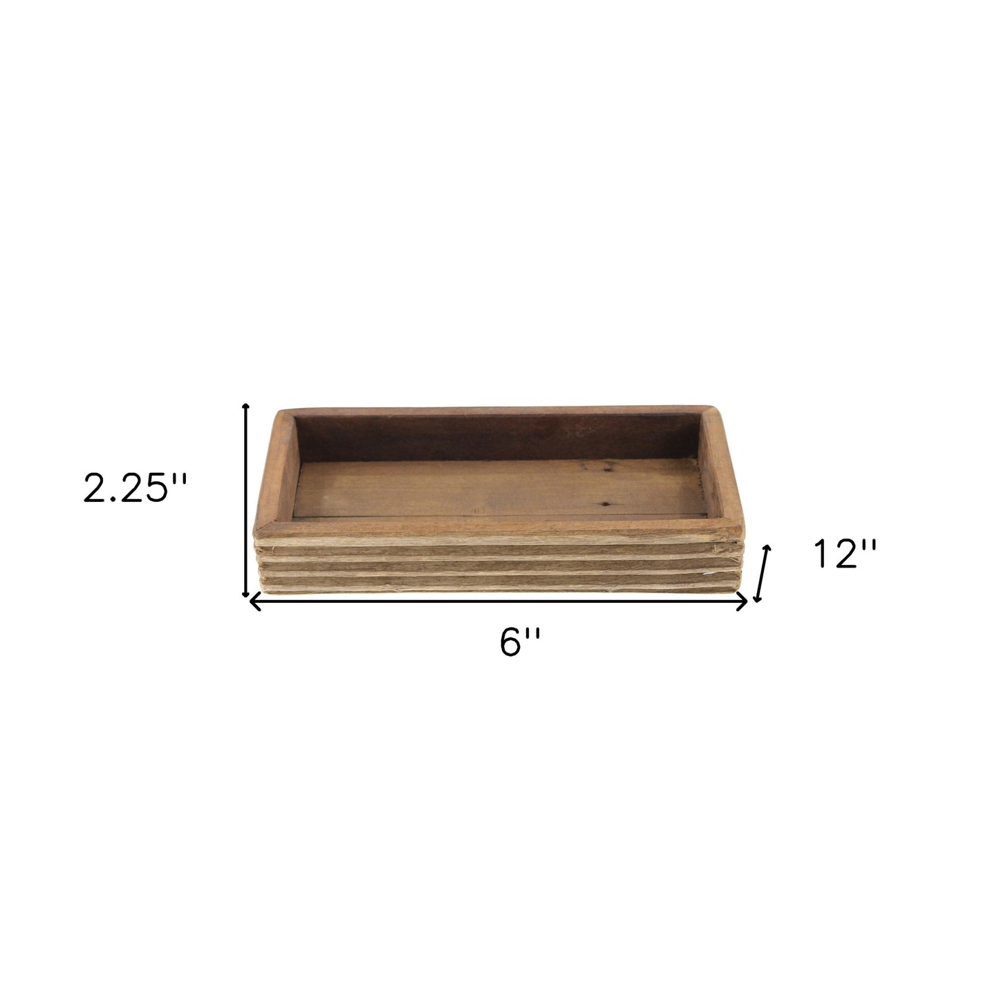 Reclaimed Wood Rectangular Tray