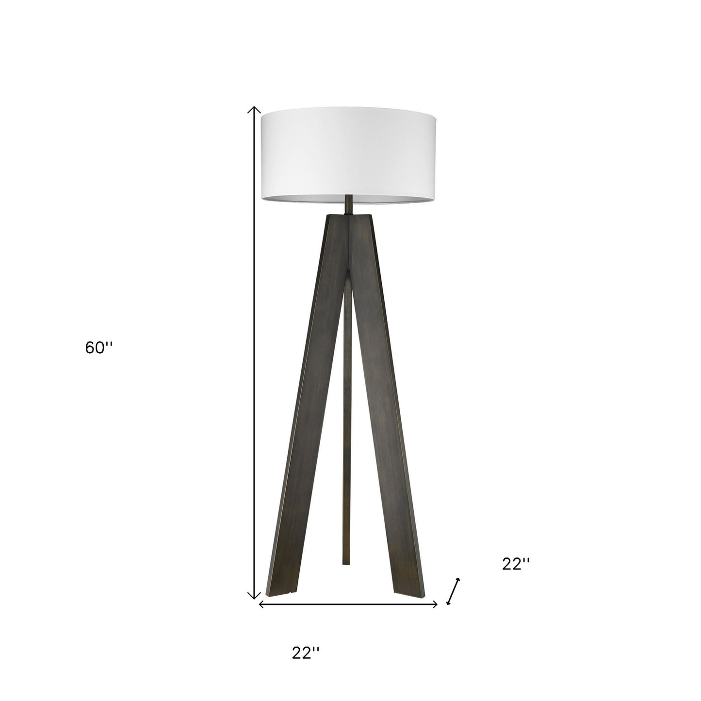 Soccle 1-Light Oil-Rubbed Bronze Floor Lamp