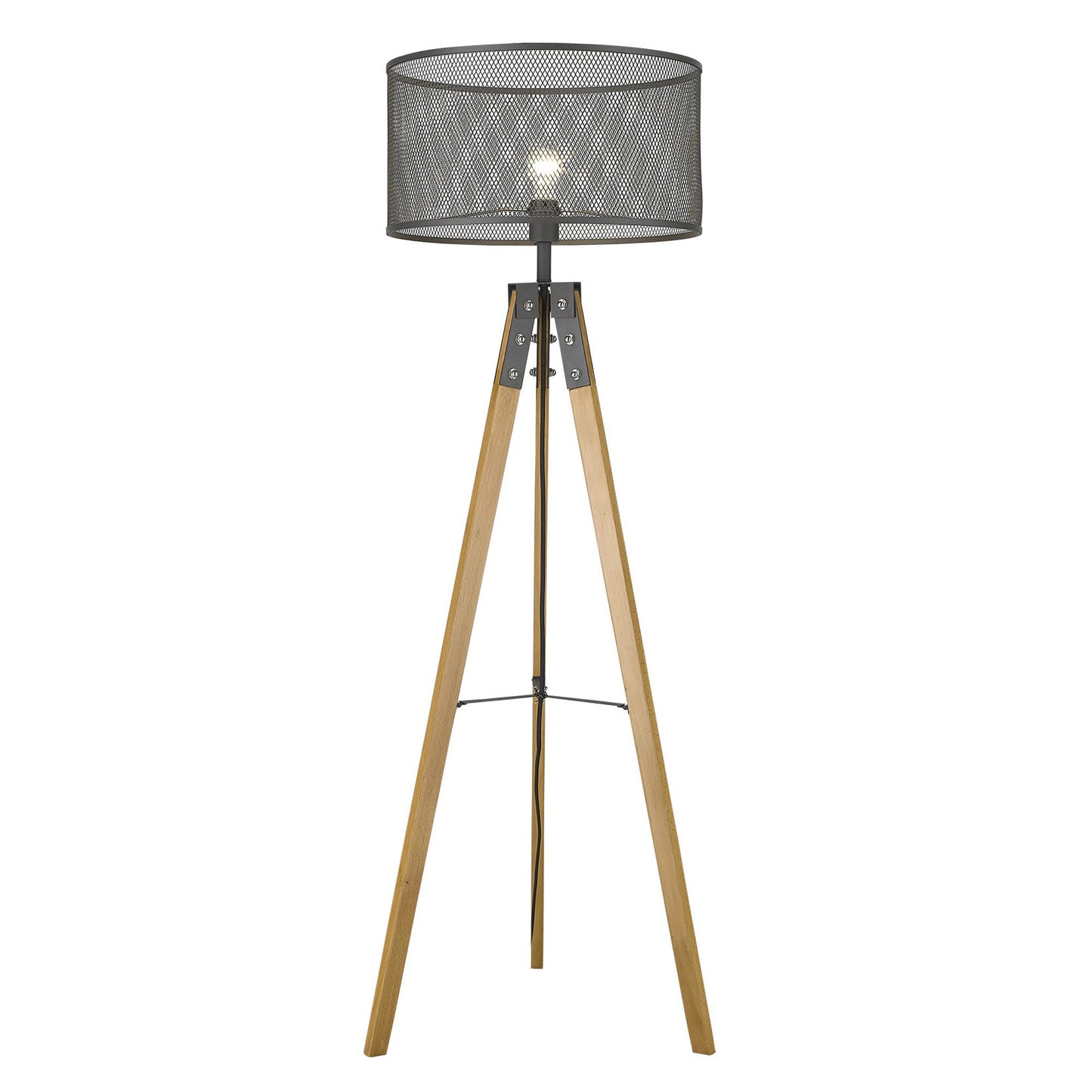 Capprice 1-Light Matte Black Floor Lamp