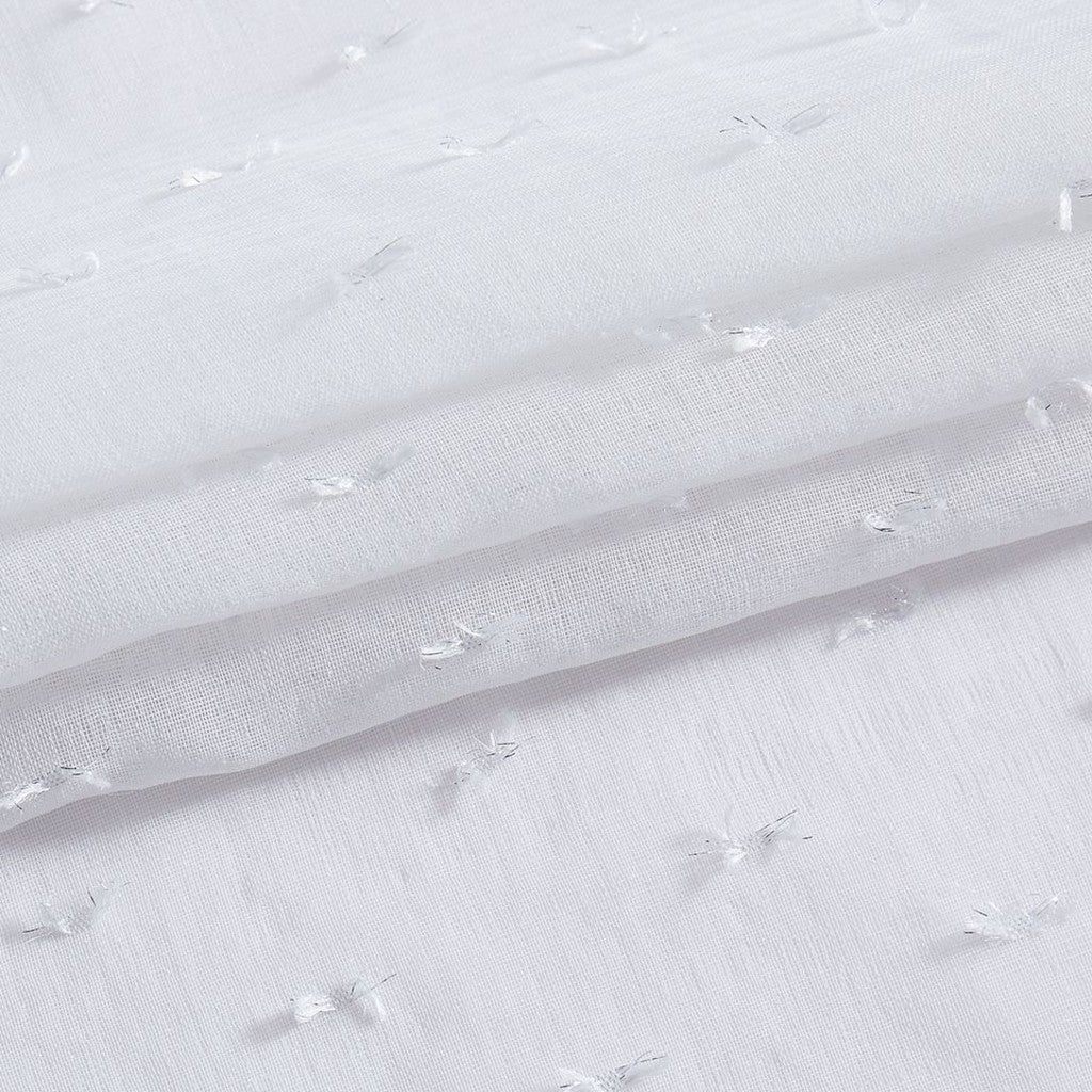 White Puff Sprinkles Shower Curtain