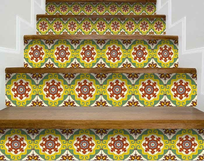 6" X 6" Fortuna Peel and Stick Removable Tiles