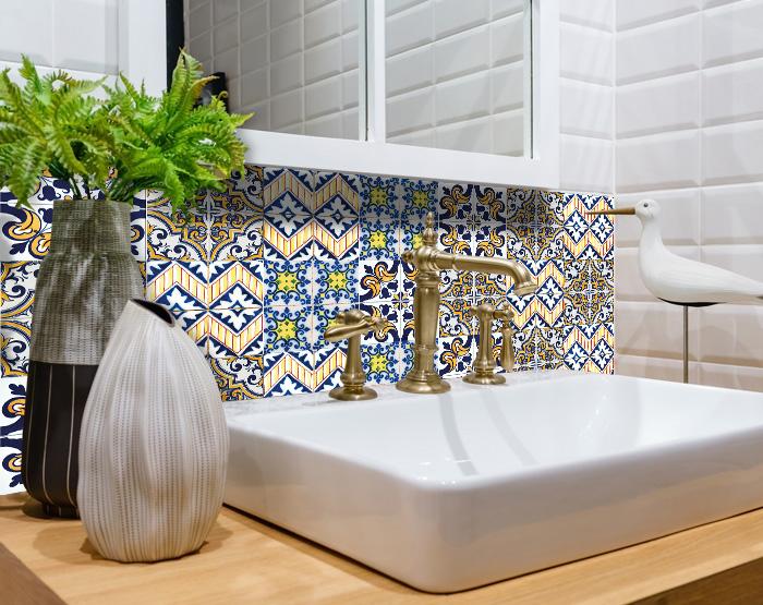 5" X 5" Addison Multi Mosaic Peel and Stick Tiles