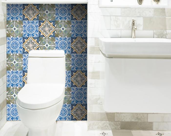 4" X 4" Madison Vintage Mosaic Peel And Stick Tiles