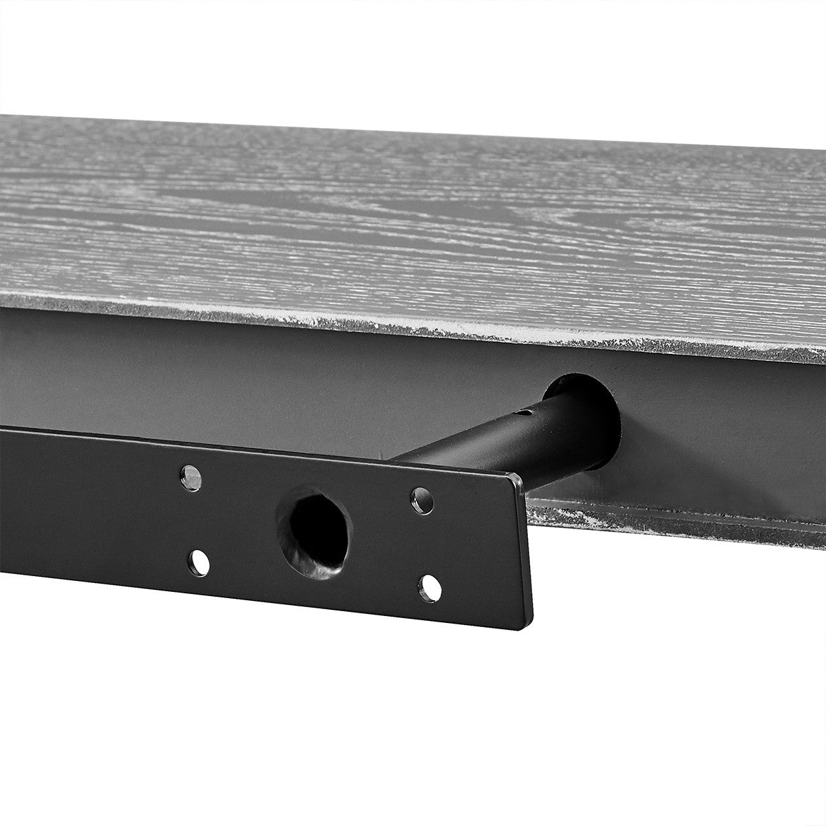 75" Dark Gray Whitewash Wooden Floating Shelf