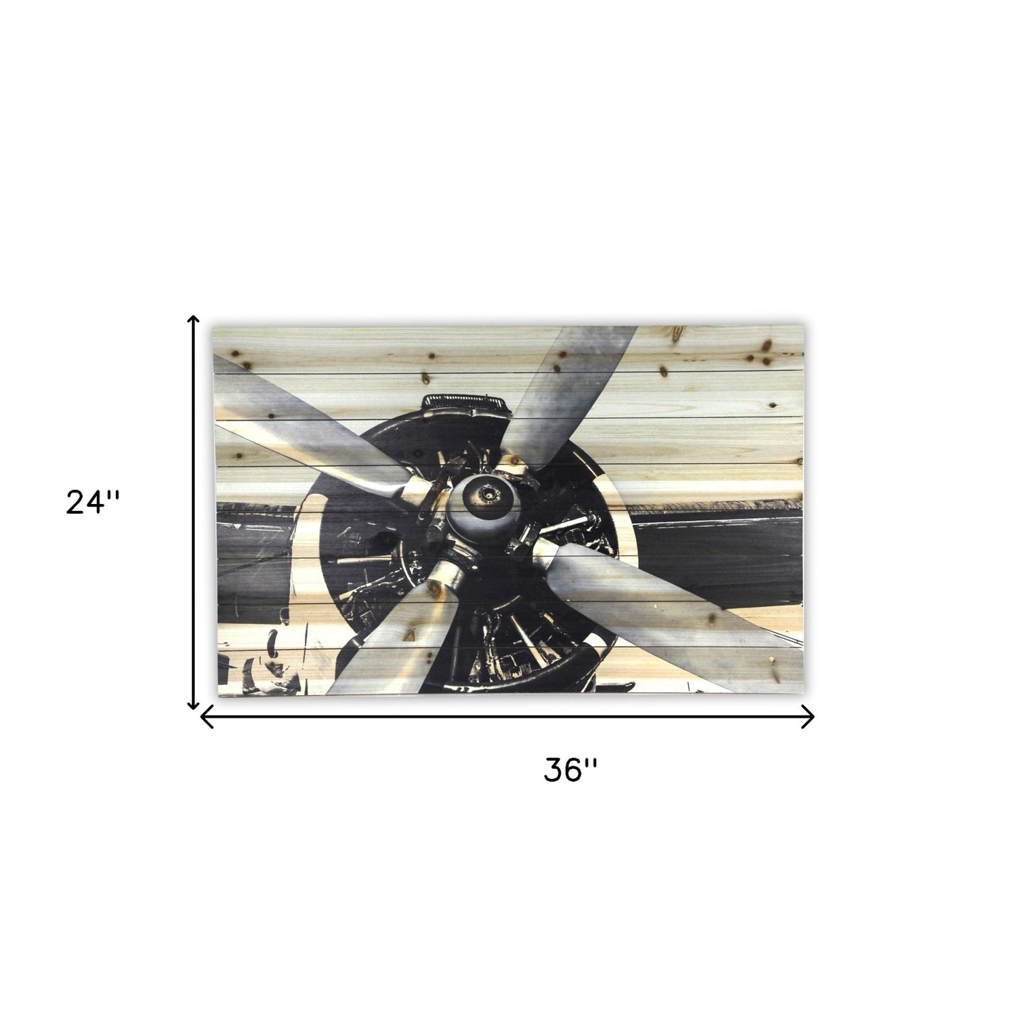 Vintage Airplane Unframed Photograph Wall Art