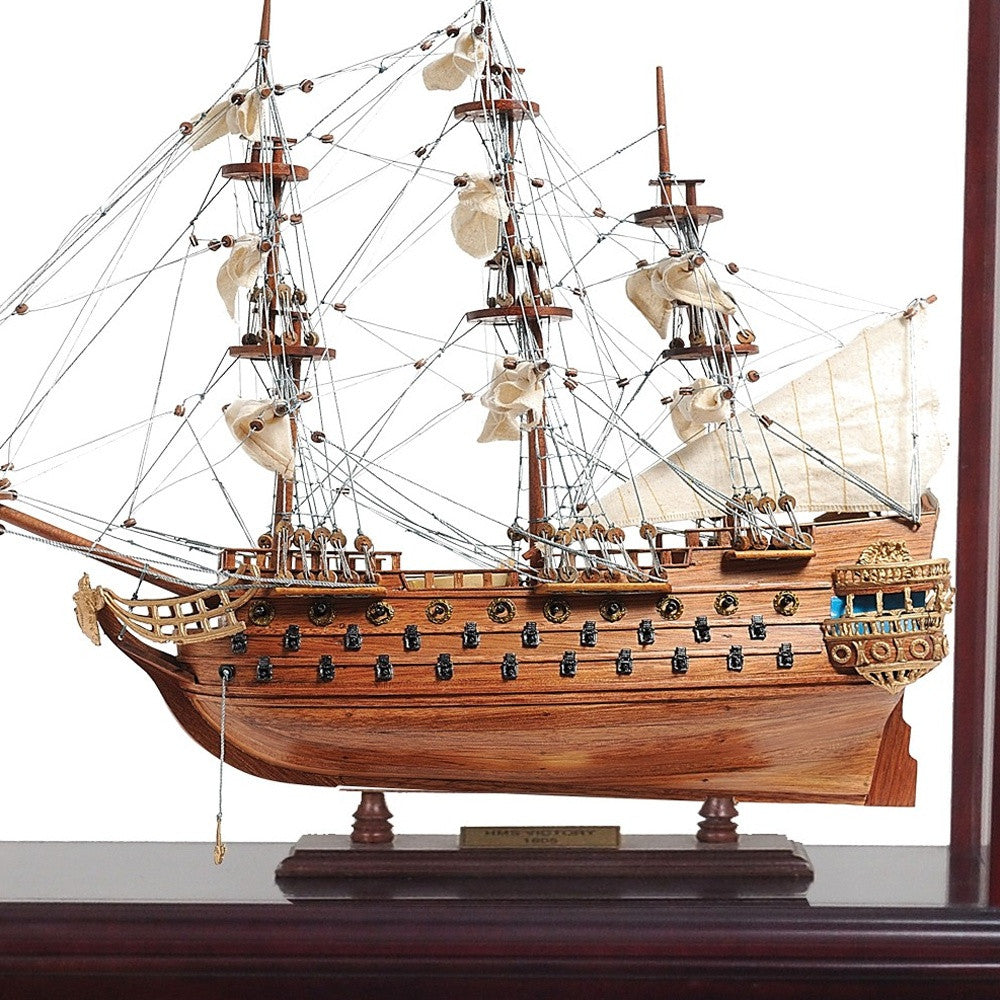 50" Wood Brown San Felipe Hand Painted Sculpture with Case