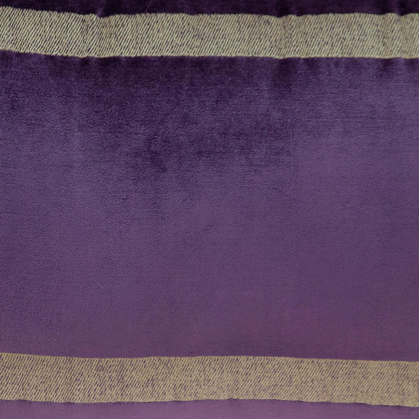 Boho Purple with Gold Fringe Decorative Lumbar Throw Pillow