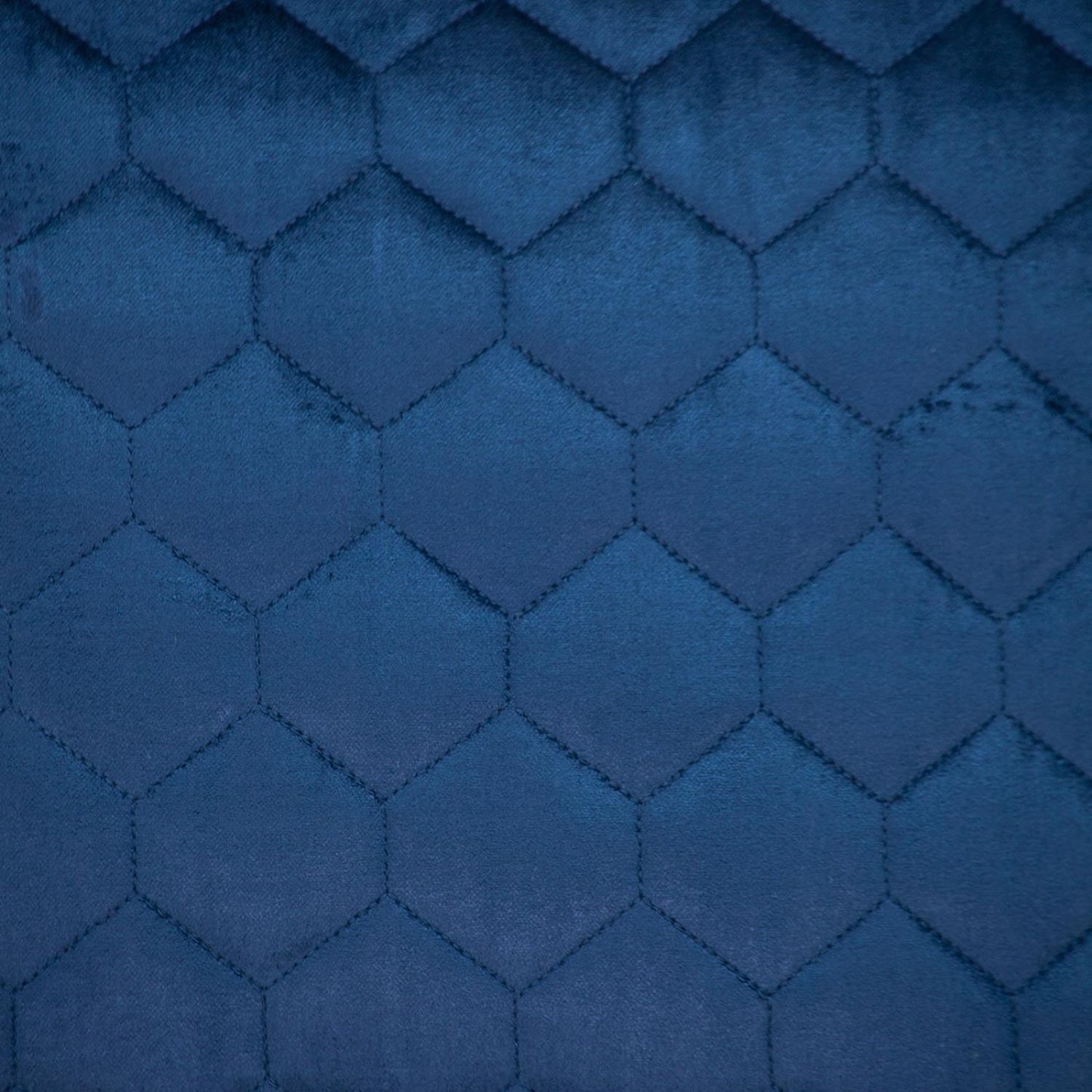 Navy Blue Tufted Velvet Quilted Throw Pillow