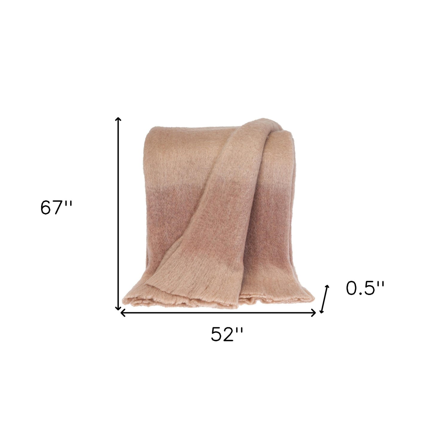 Premier Coral and Blush Handloomed Throw Blanket