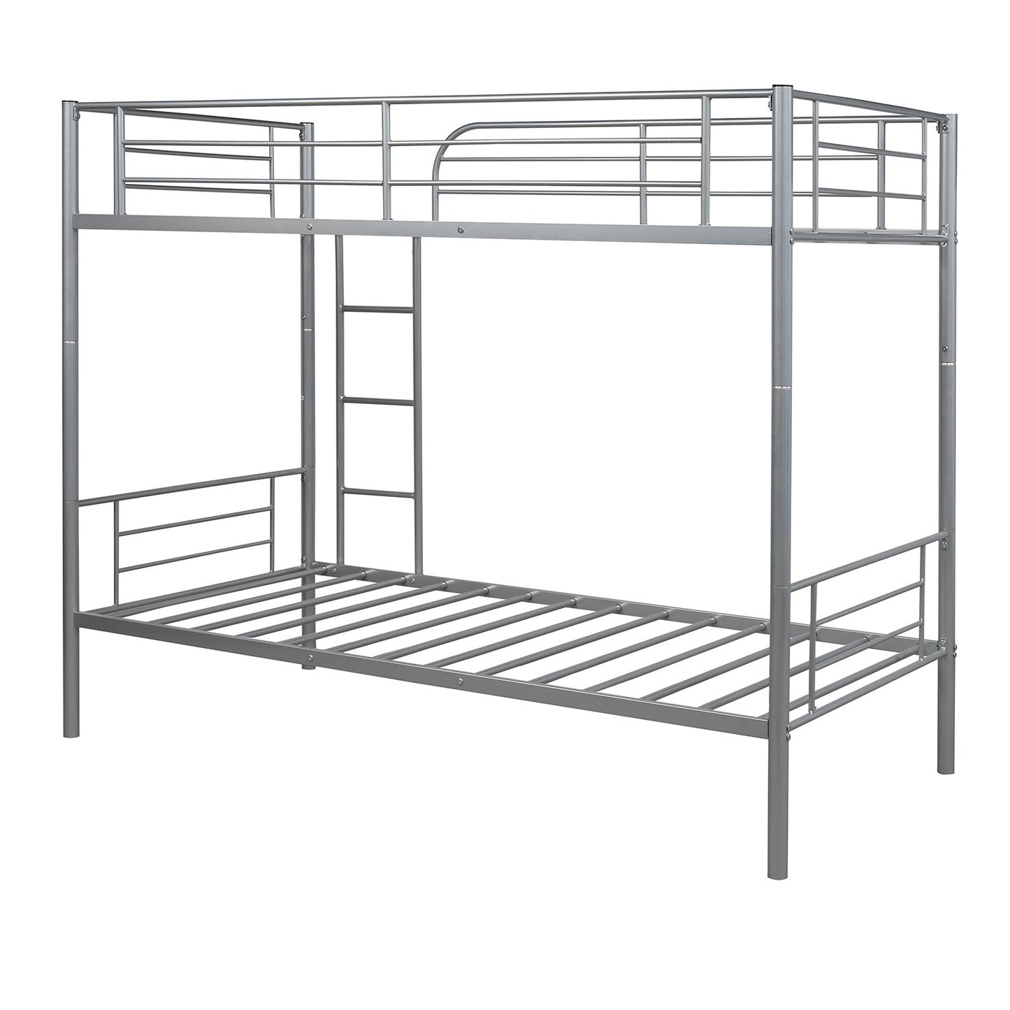 Silver Twin Over Twin Separable Bunk Bed