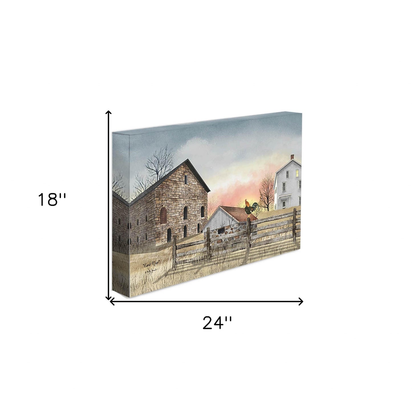 Early Riser 3 Wrapped Canvas Print Wall Art