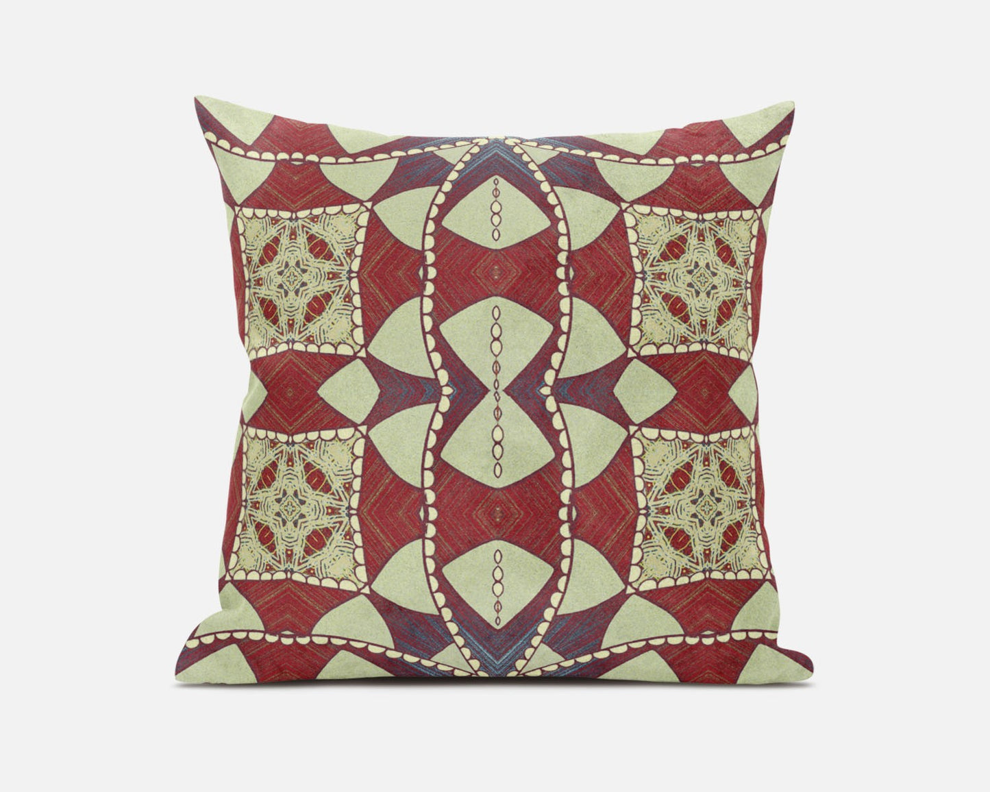 16" Muted Magenta Cosmic Circle Boho Suede Throw Pillow