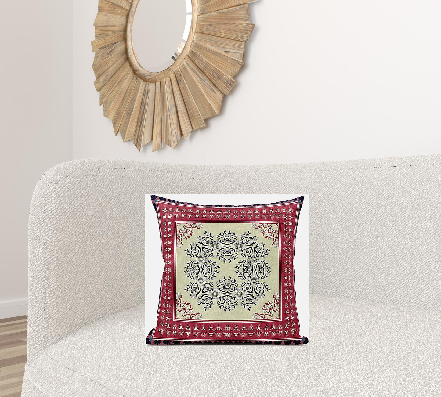 18" X 18" Muted Pink Grey Geometric Zippered Suede Throw Pillow