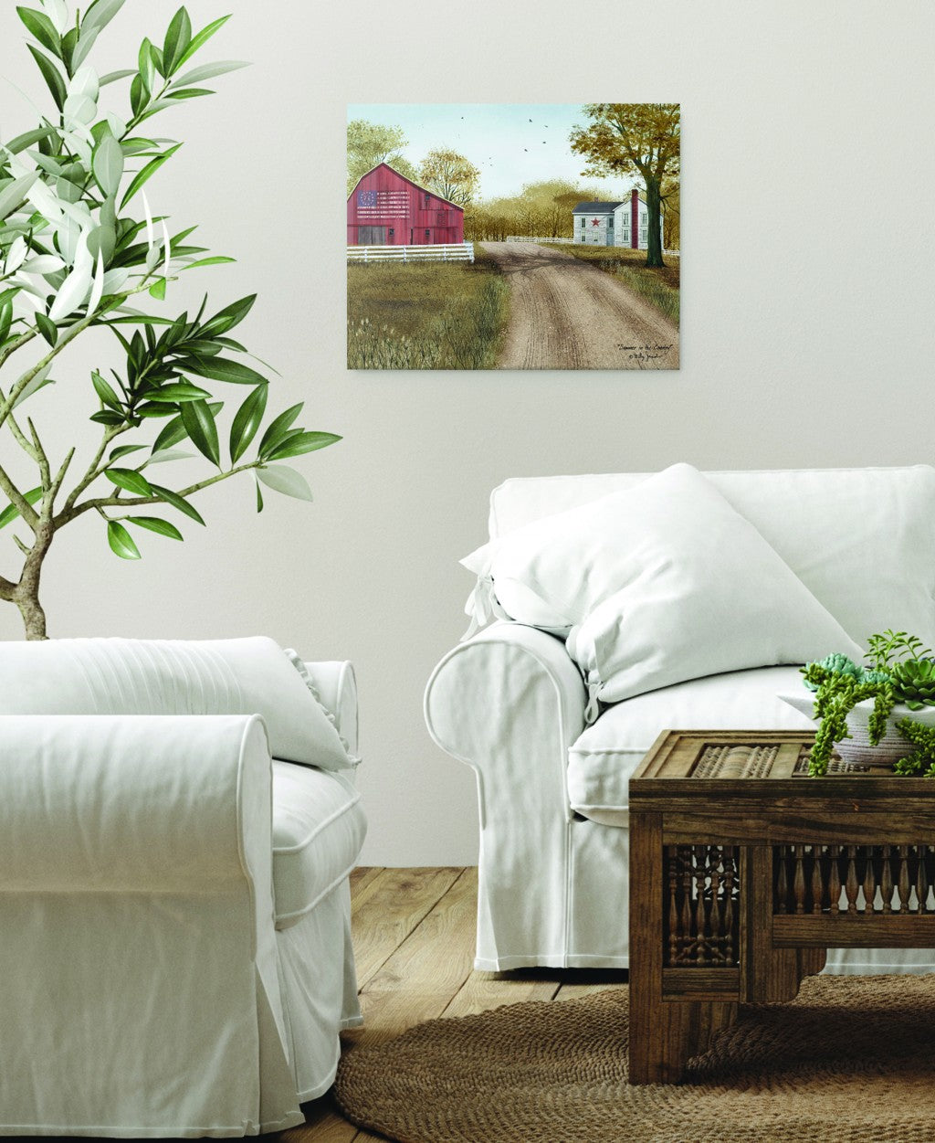 Summer In The Country Wrapped Canvas Print Wall Art