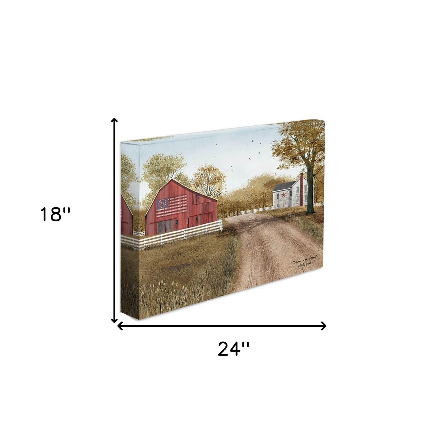 Summer In The Country Wrapped Canvas Print Wall Art