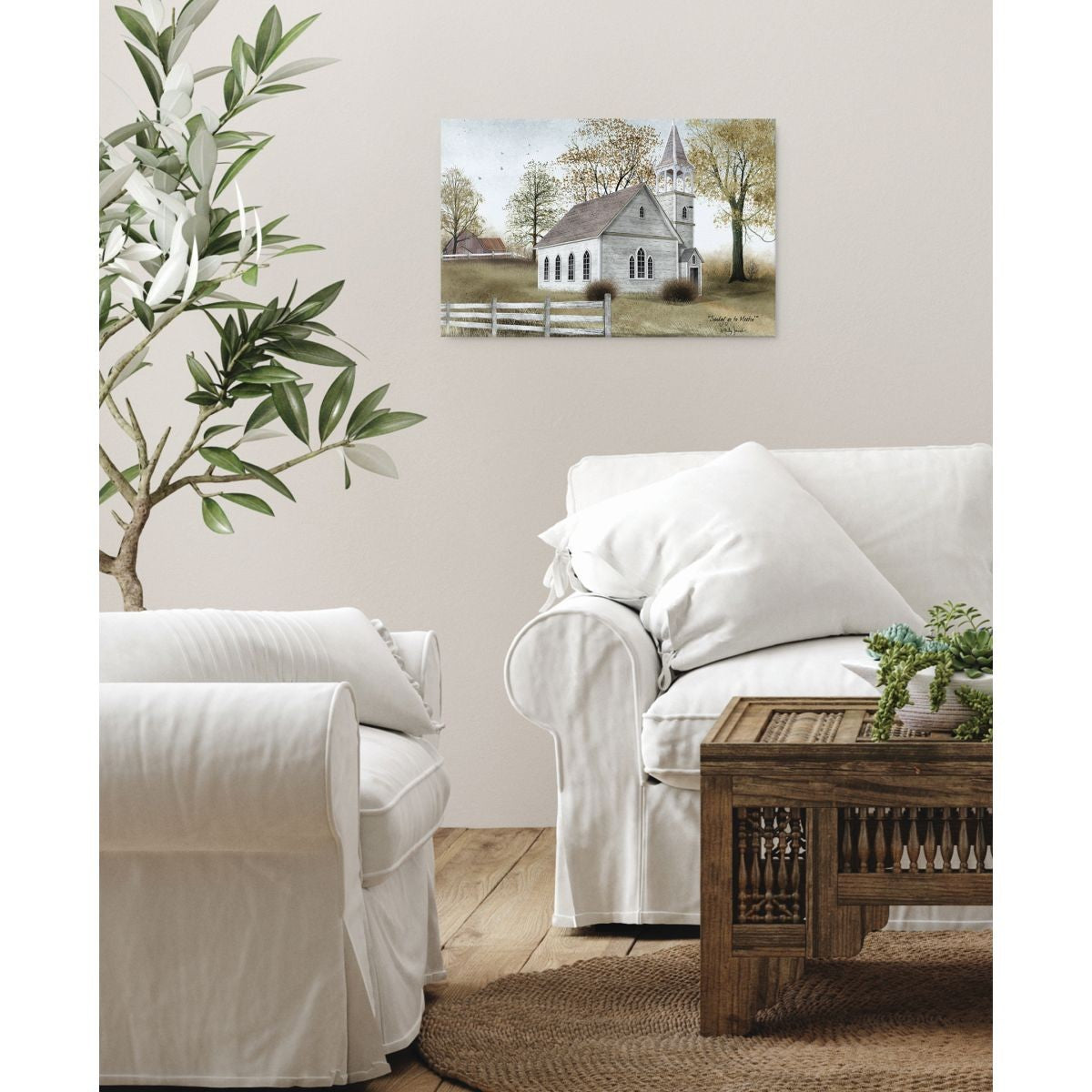 Sunday Go To Meetin Wrapped Canvas Print Wall Art