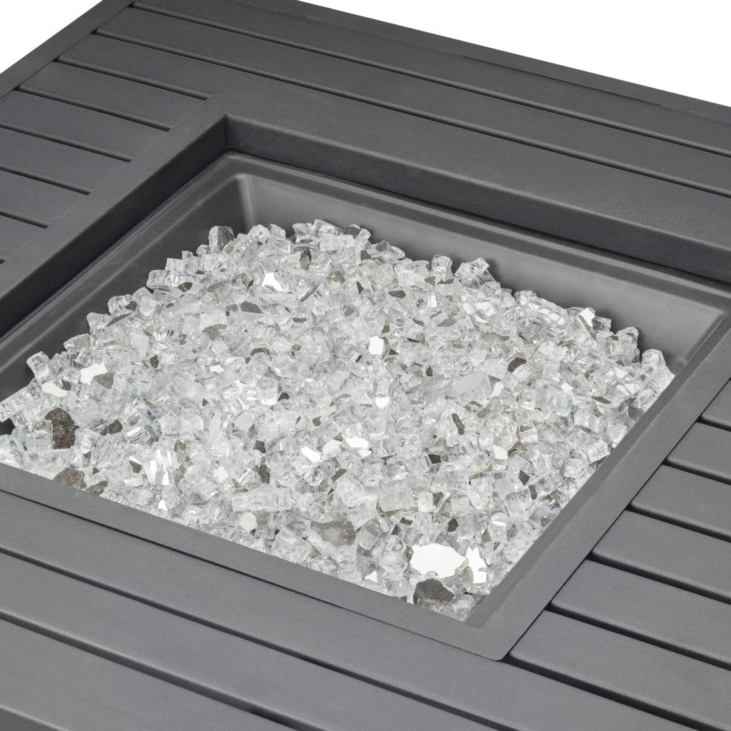 Square Clear Rust Resistant Fire Glass Fire Pit Accessory