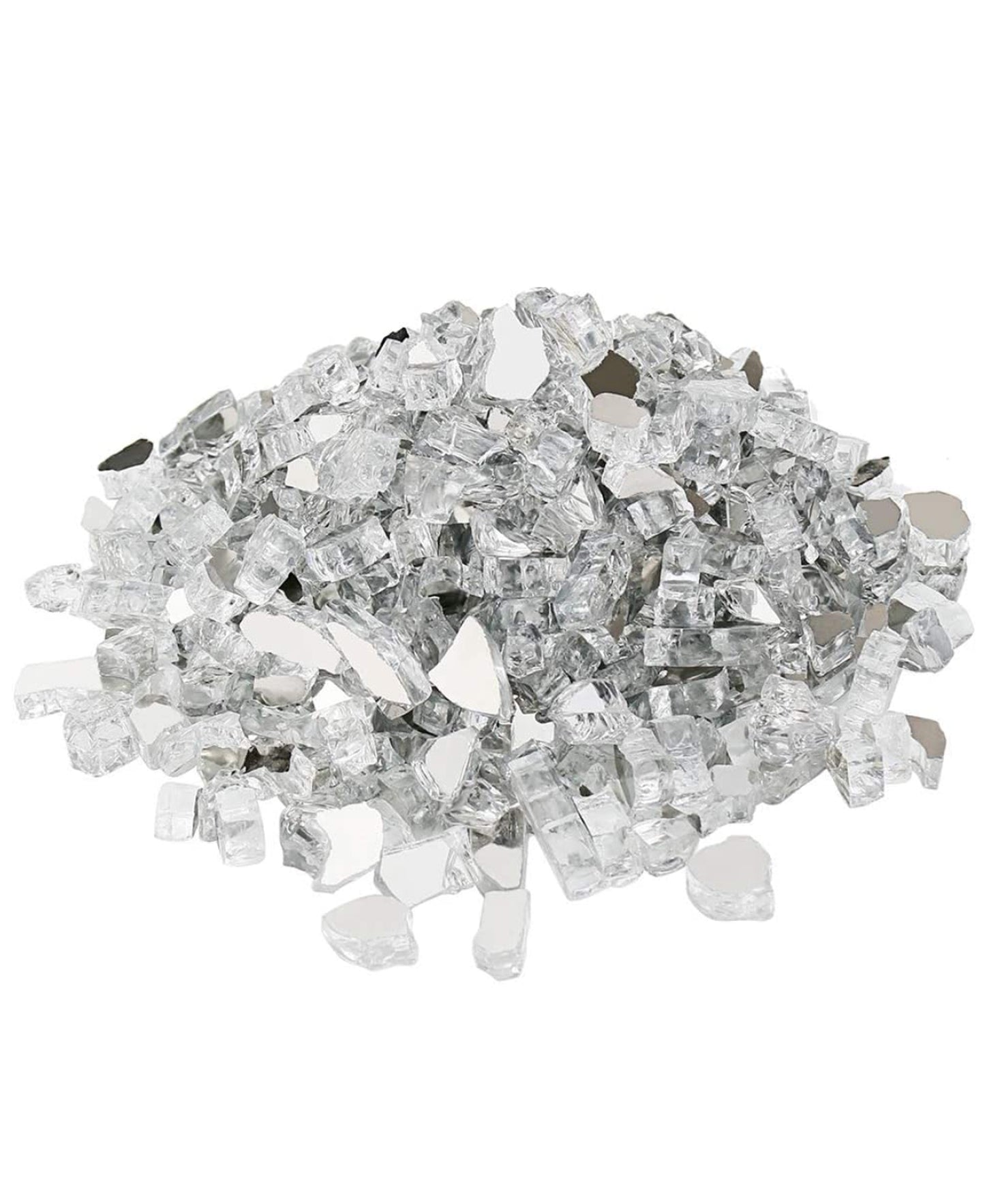 Square Clear Rust Resistant Fire Glass Fire Pit Accessory