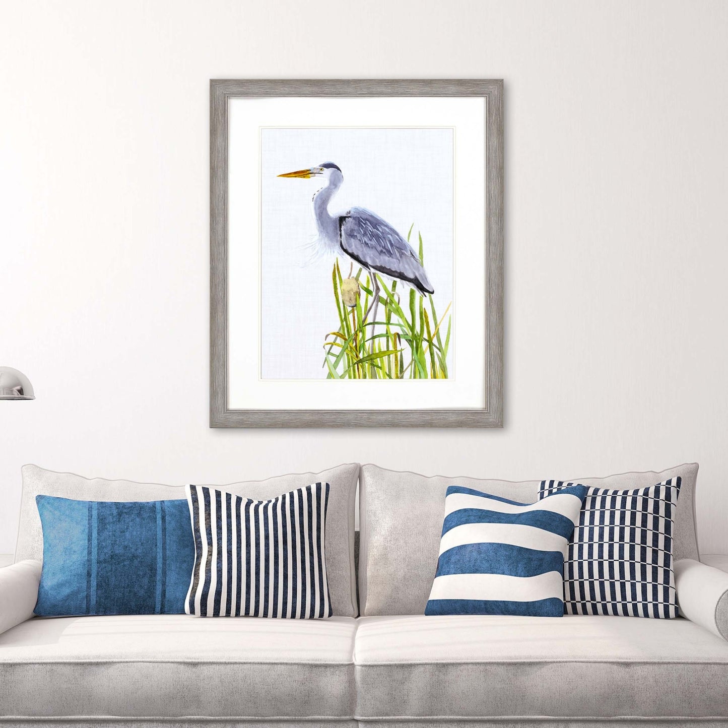 Waterbirds Ii Framed Art Silver Picture Frame Print Wall Art