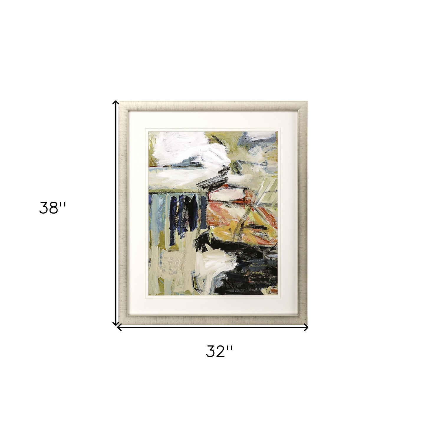 Mainstream I Framed Art Gold Picture Frame Print Wall Art