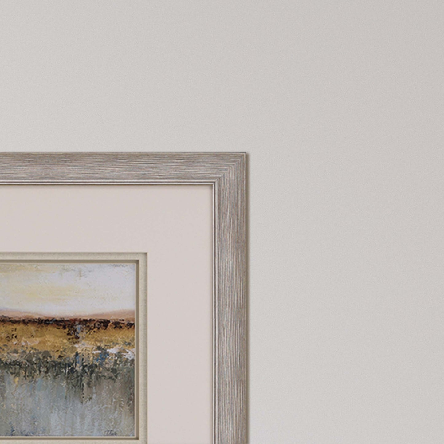 Set Of Two Antique Contemporary Set Of 2 Framed Art Silver Picture Frame Print Wall Art