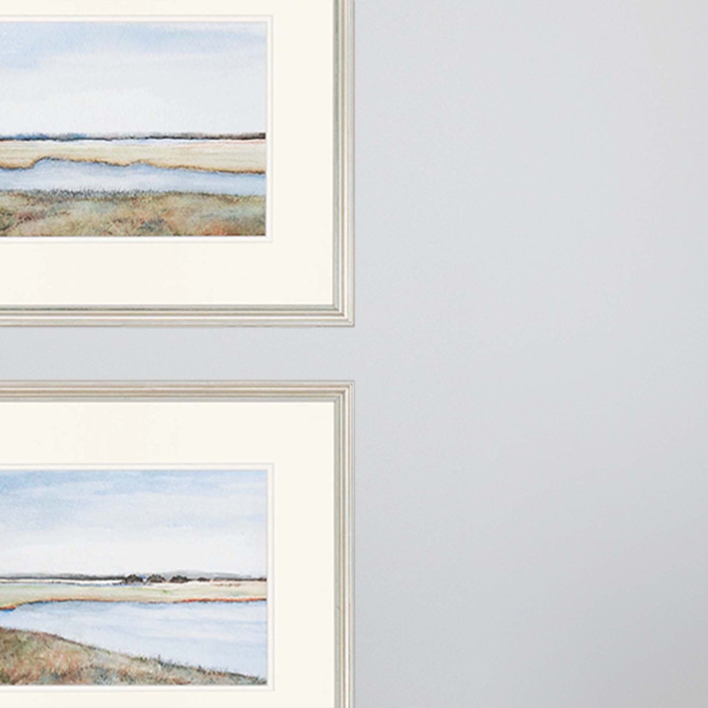 Set Of Four Silver Picture Frame Print Wall Art