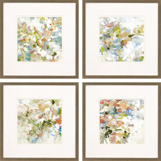 Set Of Four Gold Picture Frame Print Wall Art
